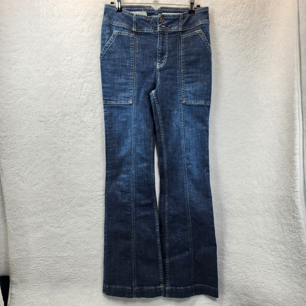 Pilcro Anthropologie High Rise Trouser Bootcut Jeans 29 Indie Retro Y2K